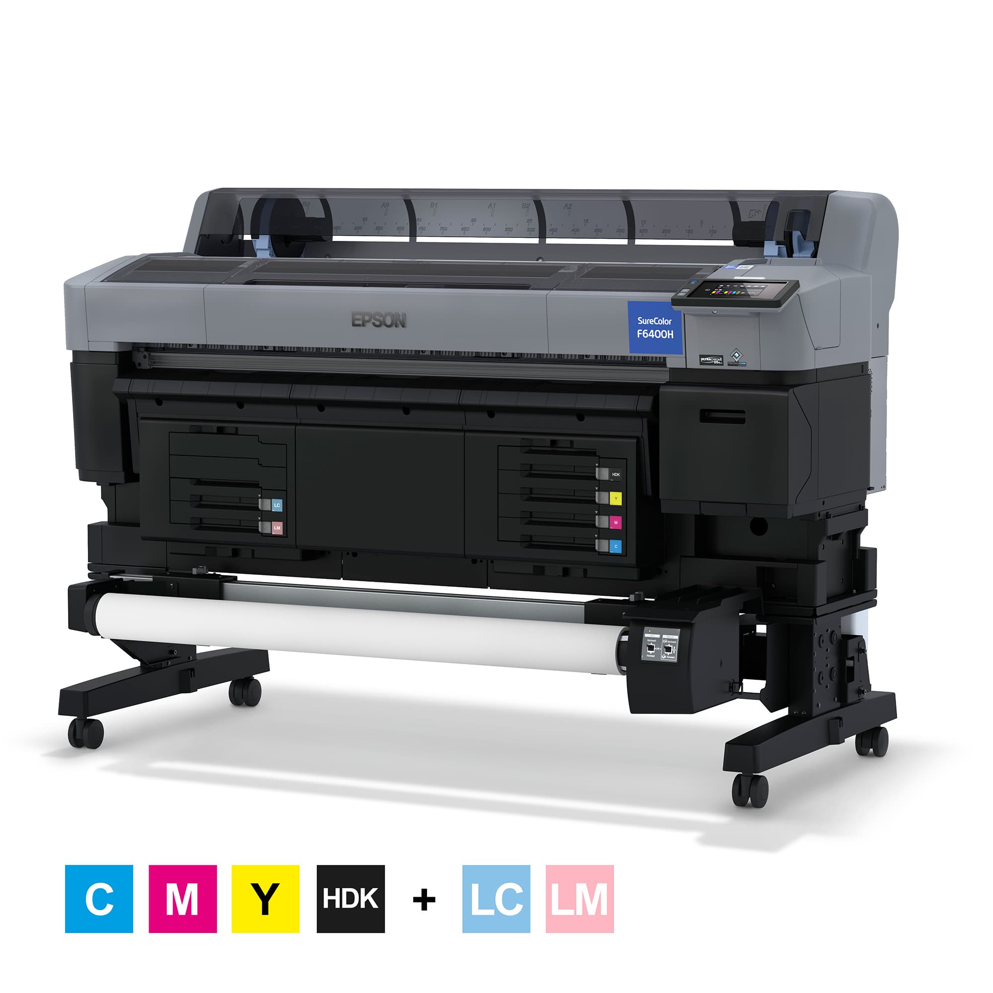 Epson SureColor SC-F6400H, svetloazúrová/svetlopurpurová, Maximálna šírka tlače je až 1118 mm, vrátane navíjacej cievky