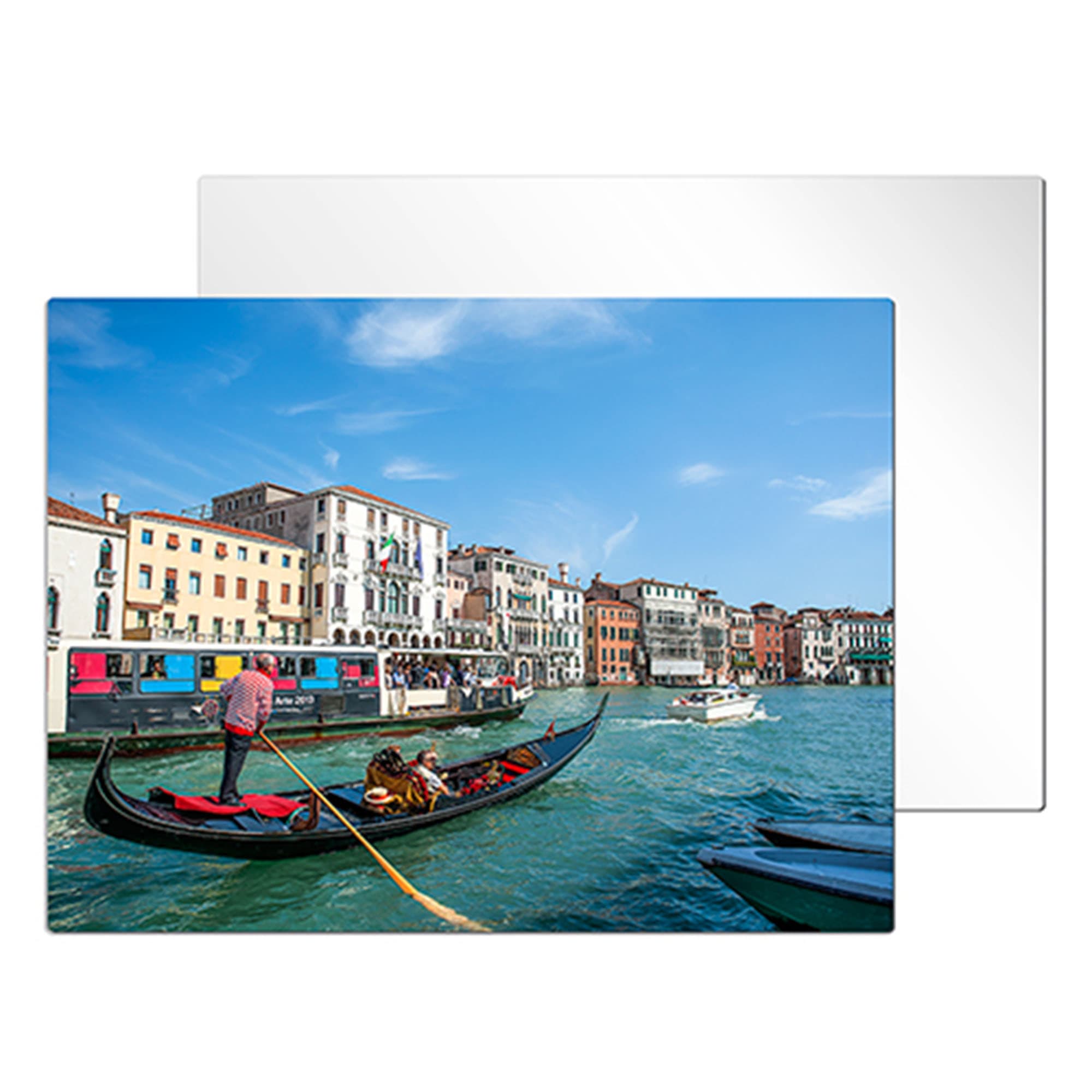 Hliníkový fotopanel ChromaLuxe lesklý biely, 300 x 400 x 1,15 mm, zaoblené rohy, 10 ks/kartón