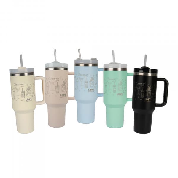 Termohrnček z nehrdzavejúcej ocele 40oz, Ø 100 mm, Next Generation pre laserovú a UV potlač, matný povrch, rôzne farby