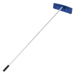 Strešné hrable na sneh, 60 cm PP plastová čepeľ, nastaviteľná strešná škrabka na sneh 1,18-5,55 m s kolieskami, protišmyková rukoväť, nástroj na odstraňovanie snehu, ľahké strešné hrable na odstraňovanie lístia a sutiny - miniatúra 3