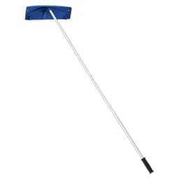 Strešné hrable na sneh, 60 cm PP plastová čepeľ, nastaviteľná strešná škrabka na sneh 1,18-5,55 m s kolieskami, protišmyková rukoväť, nástroj na odstraňovanie snehu, ľahké strešné hrable na odstraňovanie lístia a sutiny - miniatúra 4