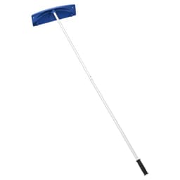 Strešné hrable na sneh, 60 cm PP plastová čepeľ, nastaviteľná strešná škrabka na sneh 1,18-5,55 m s kolieskami, protišmyková rukoväť, nástroj na odstraňovanie snehu, ľahké strešné hrable na odstraňovanie lístia a sutiny - miniatúra 5