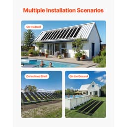 Solárny ohrievač bazéna, solárny panel z HDPE s rozmermi 4 x 10 stôp (4 ks) - odolný a odolný voči poveternostným vplyvom, s kompletným príslušenstvom, univerzálny solárny panel pre bazén – zvyšuje teplotu vody, nadzemný aj zapustený bazén - miniatúra 11