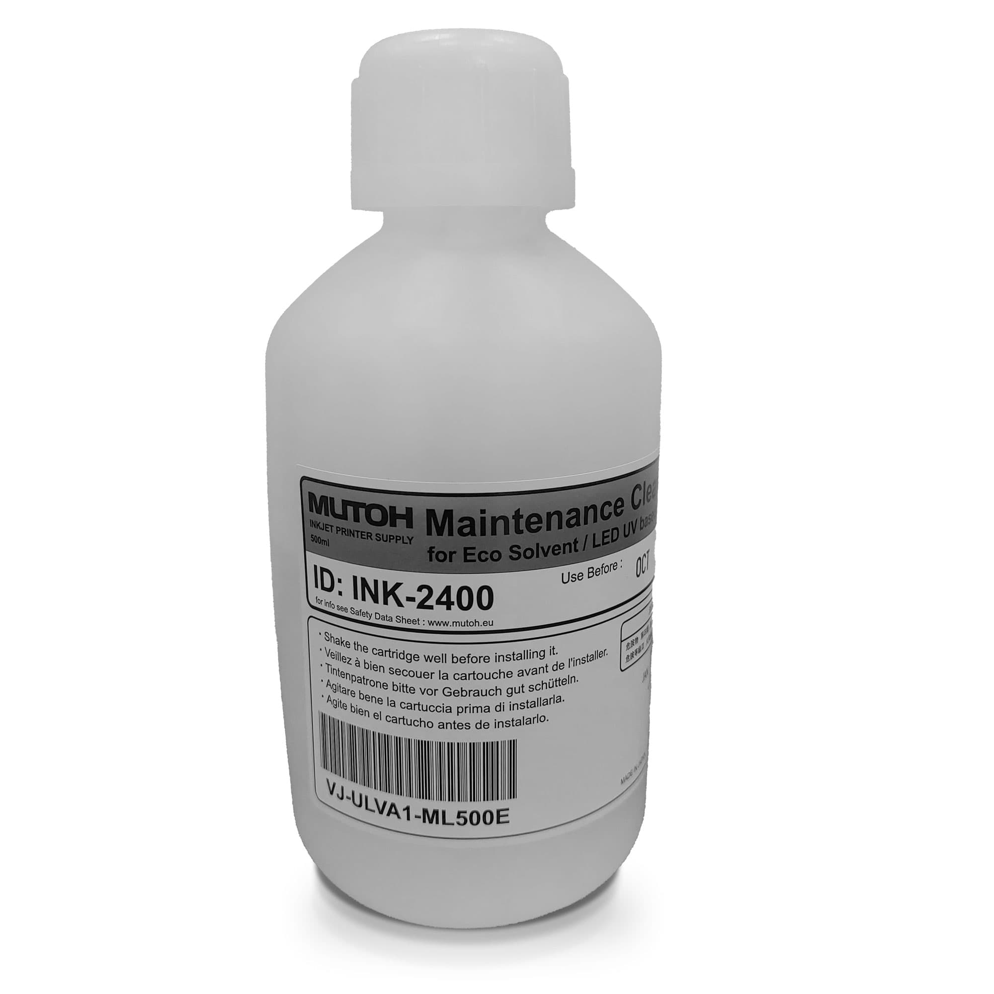 Čistiaci prostriedok na údržbu, 500 ml pre Eco-Solvent /LED UV produkty