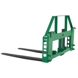 Paletové vidly pre šmykom riadené nakladače, menovitá nosnosť 1814 kg, upevnenie rámu paletových vidlíc s radlicami paletových vidlíc 122 cm, prijímač a objímky ťažného zariadenia 50,8 mm, vhodné pre traktory JD - miniatúra 4