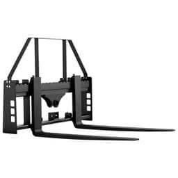 Paletové vidly pre šmykom riadené nakladače, menovitá nosnosť 1814 kg, upevnenie rámu paletových vidlíc s radlicami pre paletové vidly 122 cm, 50,8 mm prijímač a objímky ťažného zariadenia, vhodné pre šmykom riadené nakladače, traktory - miniatúra 3