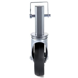 Balenie 4 ks otočných gumových koliesok na lešenie s priemerom 5"/12,7 cm s dvojitým zaistením, štvorcový čap 1,25" (3,2 cm), nosnosť 440 libier/199,6 kg na koleso - miniatúra 5