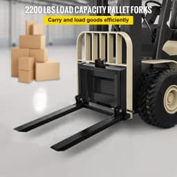 3-bodové závesné vidly na palety 907,2 kg, vidlicové príslušenstvo pre traktor kategórie 1, 64,8 x 55,9 x 104,1 cm, oceľové príslušenstvo pre ťažké zariadenia, pre traktor, šmykom riadený nakladač - miniatúra 6