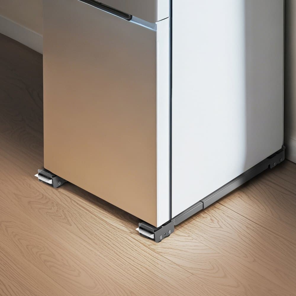 Vysokopevnostné kolieska na spotrebiče, nosnosť 150 kg, mobilný valček na nábytok s nastaviteľnou základňou pre práčku a sušičku, výsuvné kolieska na spotrebiče ľahko premiestňujú práčky, sivé