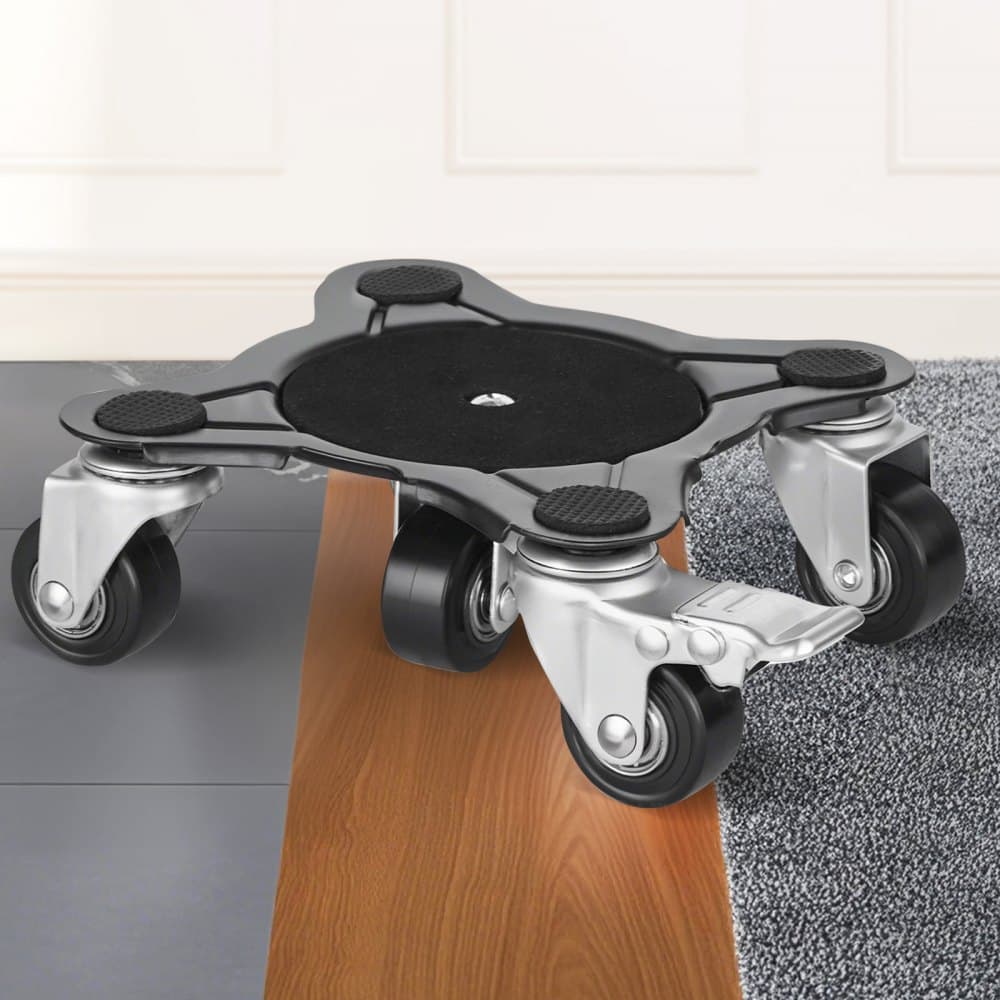 Nábytkový vozík, maximálne zaťaženie 540 kg, vysokovýkonný sťahovák nábytku s 5 kolieskami s rotáciou 360°, panel z uhlíkovej ocele, sada náradia na posuvné zdvíhanie nábytku pre spotrebiče, pohovku, chladničku, práčku