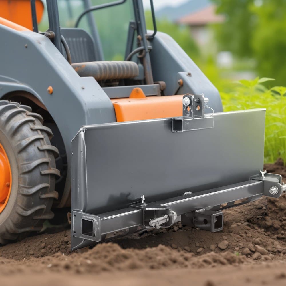 Univerzálna 3-bodová doska pre šmykom riadené nakladače, upevňovacia doska pre šmykom riadené nakladače 3/8", oceľový adaptér pre nakladač, kompatibilný s šmykom riadenými nakladačmi a traktormi Deere, Kubota, Bobcat, Mahindra