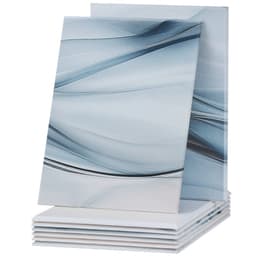 Balenie 8 umeleckých akustických panelov, 47,24 x 23,62 x 0,4 palca, zvukotesné nástenné dlaždice, samolepiace dekoratívne zvukovoizolačné dosky pre domácnosti, kancelárie, štúdiá, herne, divadlá, jednoduchosť - miniatúra 5