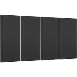 4 ks akustických panelov, 2 palce hrubé, 23,6 x 11,8 palca, zvukovoizolačné panely zo sklenených vlákien, samolepiace zvukotesné nástenné dosky, pre štúdiá, kancelárie, domáce kino, zasadacie miestnosti, čierne - miniatúra 12