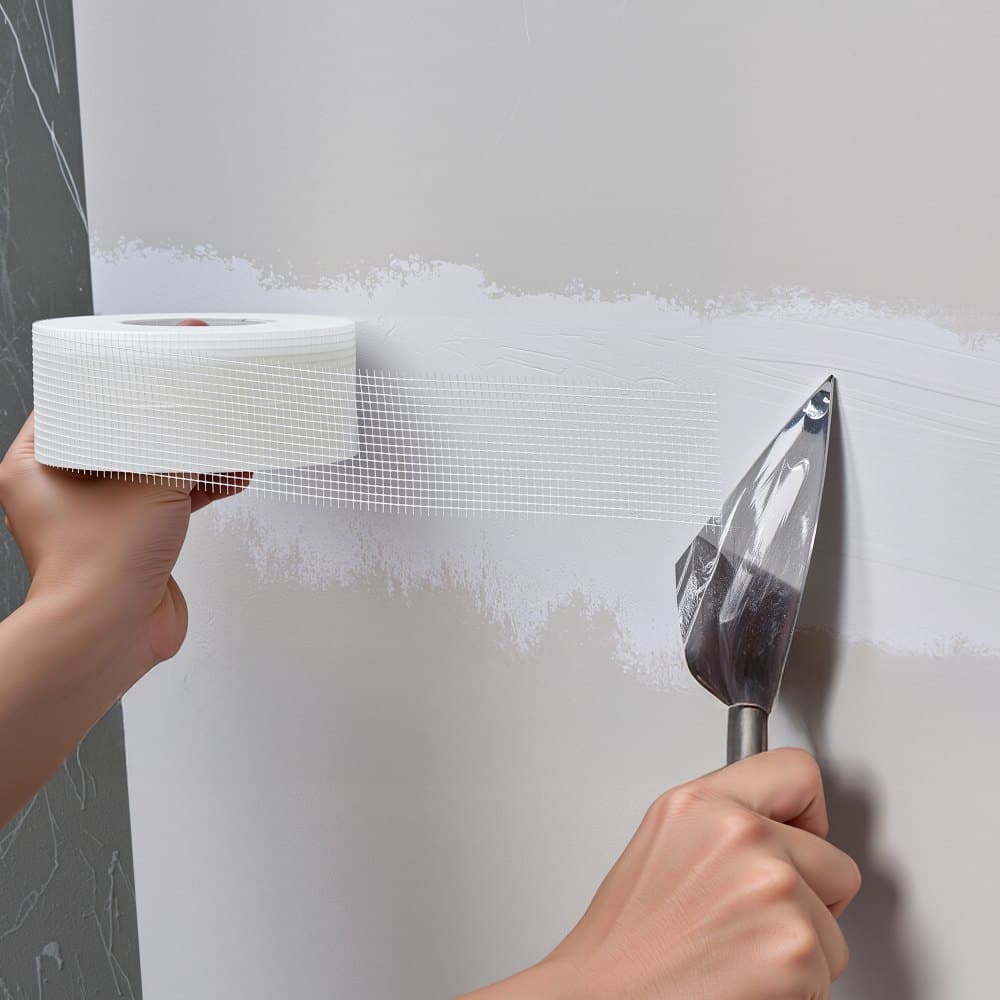 Sieťová páska na sadrokartón, 50 mm Š x 45 m D Samolepiaca páska na spoje sadrokartónu zo sklenených vlákien, 36 roliek Záplata na sadrokartón pre jednoduchú opravu prasklín v sadrokartónovom strope, na dosiahnutie hladkého a rovného povrchu steny