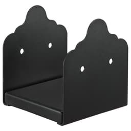 Základňa stĺpikov 6x6, 2 ks, vnútorný rozmer 5,9x5,55 palca / 150x141 mm, konzoly stĺpikov, odolné terasové stĺpiky z uhlíkovej ocele, konzoly drevených stĺpikov pre zábradlie pavilónovej terasy, základná doska terasy, čierna - miniatúra 12