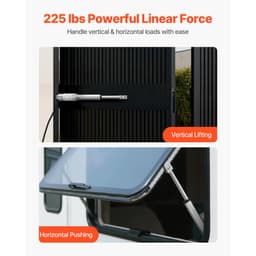 12V lineárny aktuátor, zdvih 101,6 mm, vysokorýchlostný 15 mm/s, lineárny aktuátor s uťahovacím momentom 1000 N - s krytím IP54 a montážnou konzolou pre zdvíhací stôl, polohovacie kreslá, otvárač okien a dverí - miniatúra 6