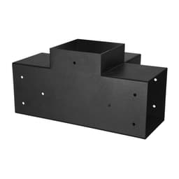 Sada konzol na pergolu, 6x6 palcov (vnútorný rozmer 142 x 142 mm), 2 ks 4-cestných robustných rohových konzol, sada na podstavce stĺpikov pre domácich majstrov, jednoduchá inštalácia, drevené trámy pre altánky, terasové pergoly, zruby - miniatúra 3