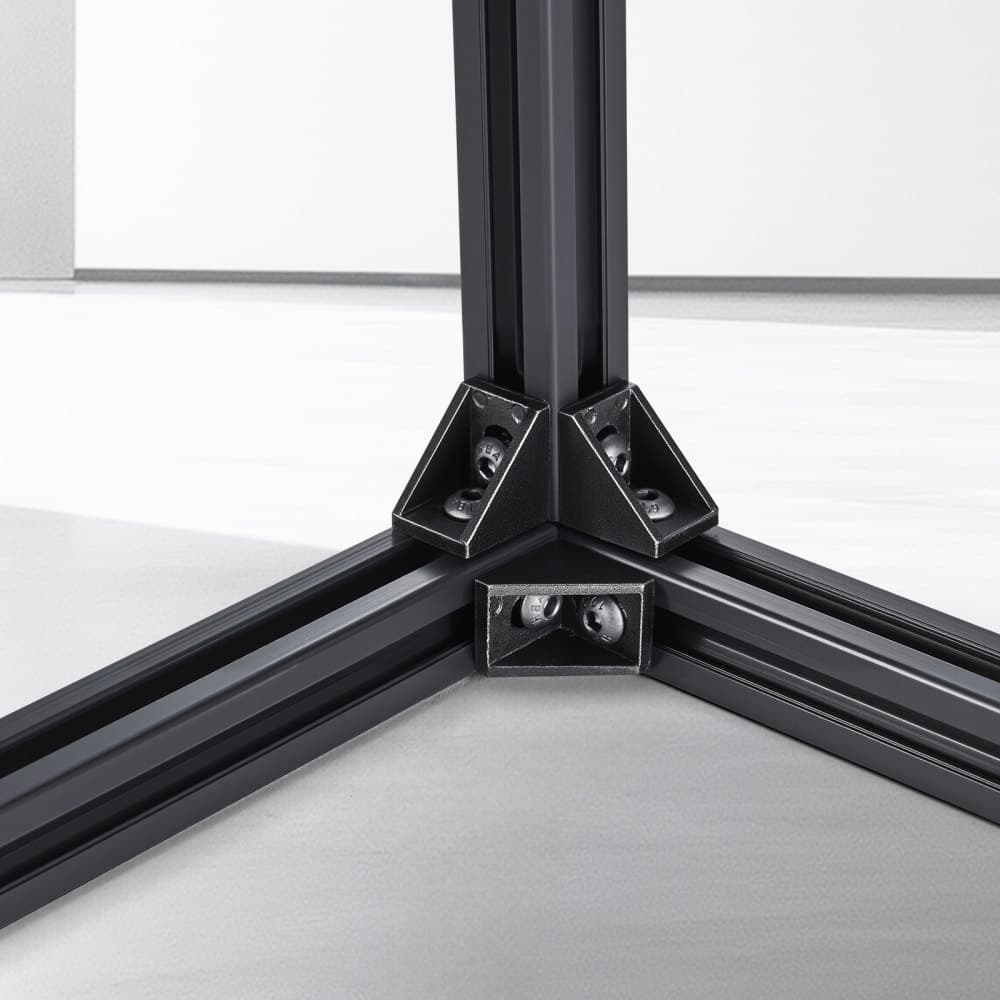 4 ks 47,2 palcových (1200 mm) T drážkových hliníkových profilov 2020, európska štandardná eloxovaná lineárna koľajnica, vysokopevnostná extrudovaná hliníková koľajnica pre 3D tlačiareň, CNC stroj pre domácich majstrov, laserové gravírovanie, čierna