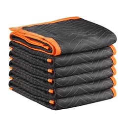 Sťahovacie deky 6 ks, 2032 x 1829 mm (15,9 kg/dz) Veľké baliace deky s bavlnenou výplňou, odolná netkaná textília s výplňou na prepravu, balenie a ochranu nábytku - miniatúra 3