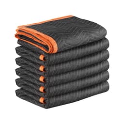 Sťahovacie deky 6 ks, 2032 x 1829 mm (15,9 kg/dz) Veľké baliace deky s bavlnenou výplňou, odolná netkaná textília s výplňou na prepravu, balenie a ochranu nábytku - miniatúra 4