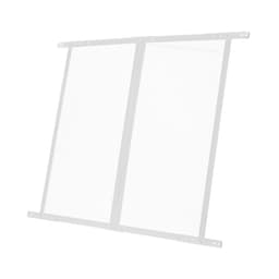 Ochranná sieťka na dvere obytného auta, mriežka dverí 660,4 x 609,6 mm, jednoduchá inštalácia a demontáž, vystužená priedušná ochranná sieťovina, ochrana vstupu do obytného auta z hliníkovej zliatiny na ochranu domácich zvierat, biela - miniatúra 4