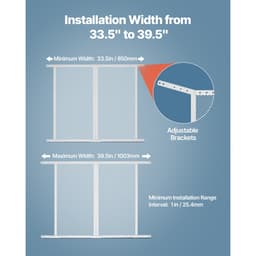 Ochranná sieťka na dvere obytného auta, mriežka dverí 800x723,9 mm, jednoduchá inštalácia a demontáž, vystužená priedušná ochranná sieťovina, ochrana vstupu do obytného auta z hliníkovej zliatiny na ochranu domácich zvierat, biela - miniatúra 9