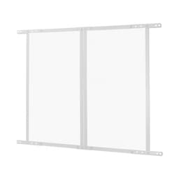 Ochranná sieťka na dvere obytného auta, mriežka dverí 800x723,9 mm, jednoduchá inštalácia a demontáž, vystužená priedušná ochranná sieťovina, ochrana vstupu do obytného auta z hliníkovej zliatiny na ochranu domácich zvierat, biela - miniatúra 12