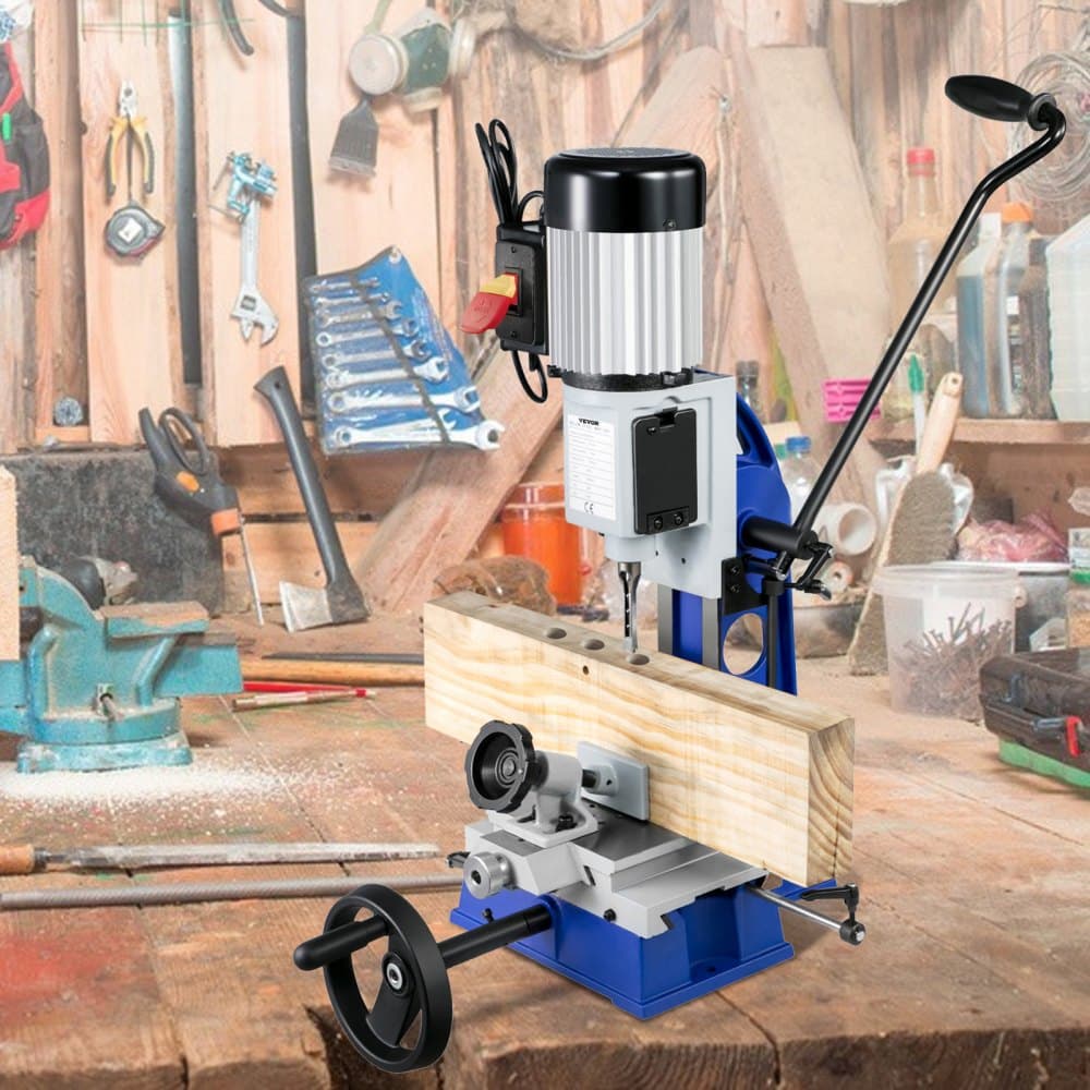 Dlabačka na drevo, 373 W (1/2 HP) 1400 ot./min. Powermatic, s pohyblivým pracovným stolom, stolová dlabačka, na vytváranie okrúhlych, štvorcových alebo špeciálnych štvorcových otvorov v dreve