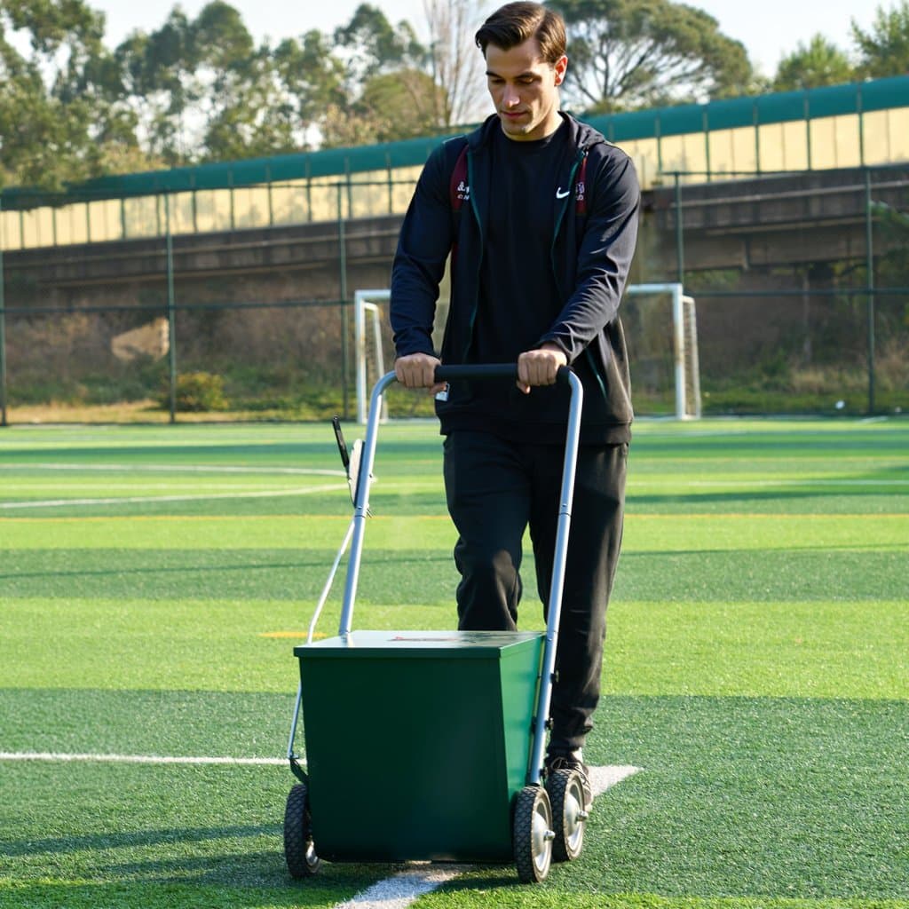 Suchý značkovač, 4 kolieska, 2 alebo 4 palce, odolný oceľový značkovač, 65 libier