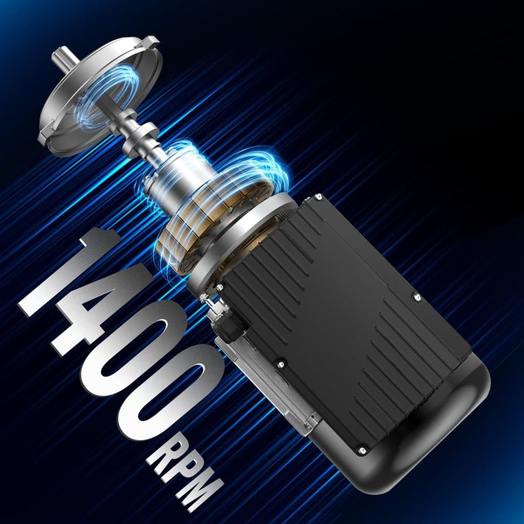 Elektromotor 0,55 kW 1400 ot./min. AC 220~240 V 4,5 A 1 fáza 19 mm hriadeľ s perem