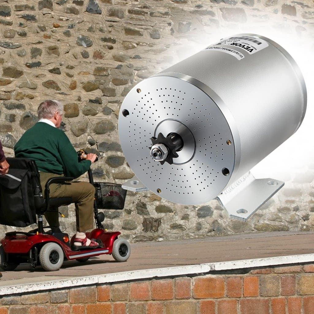 48V DC 1800W elektrický bezkartáčový motor s regulátorom a nabíječkou, 9zubý reťazový pastorek T8F a montážny držiak pre motokáry, kolobežky a elektrokola