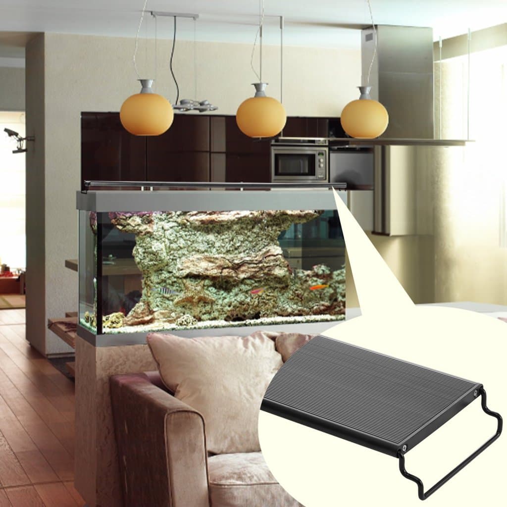 Full Spectrum akváriové svetlo a LCD monitor pre sladkovodné akváriá 18"-24" 18W