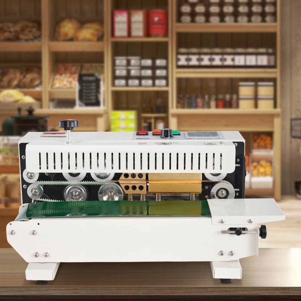 Zariadenie na kontinuálne pásové balenie vriec. Funkcia počítania.