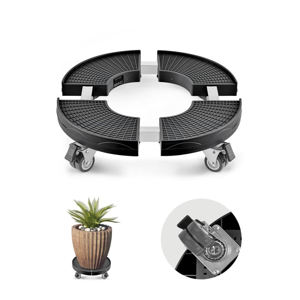 Odpadkový kôš s kolesami 15-22,8 palcov, nastaviteľný okrúhly nábytkový vozík