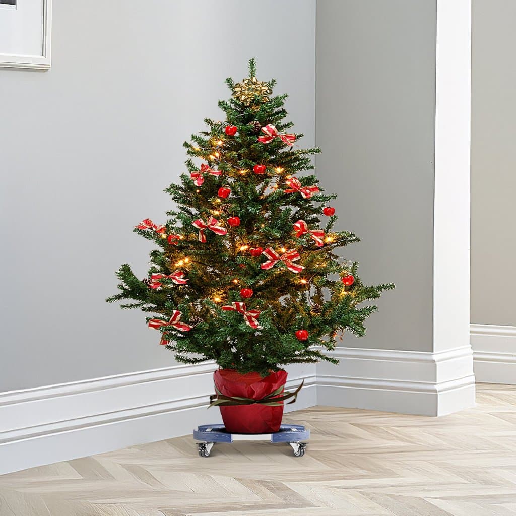 Okrúhly plastový odpadkový kôš s kolieskami 15-22,8 palcov