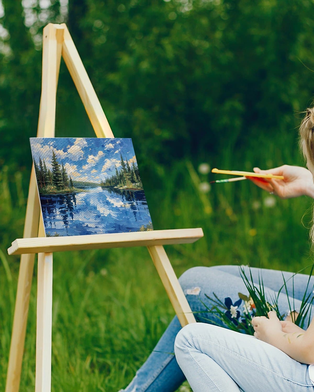 Plátna na maľovanie, balenie 48 kusov, prázdne plátna na maľovanie s rozmermi 11 x 14 palcov