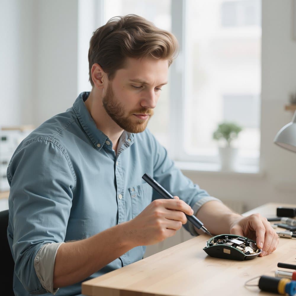 Sada elektrických presných skrutkovačov, 48 magnetických bitov, mini elektrický skrutkovač s magnetickým úložným boxom, oceľové bity S2, LED svetlo, nabíjanie cez konektor typu C, na opravu telefónov, notebookov a elektroniky