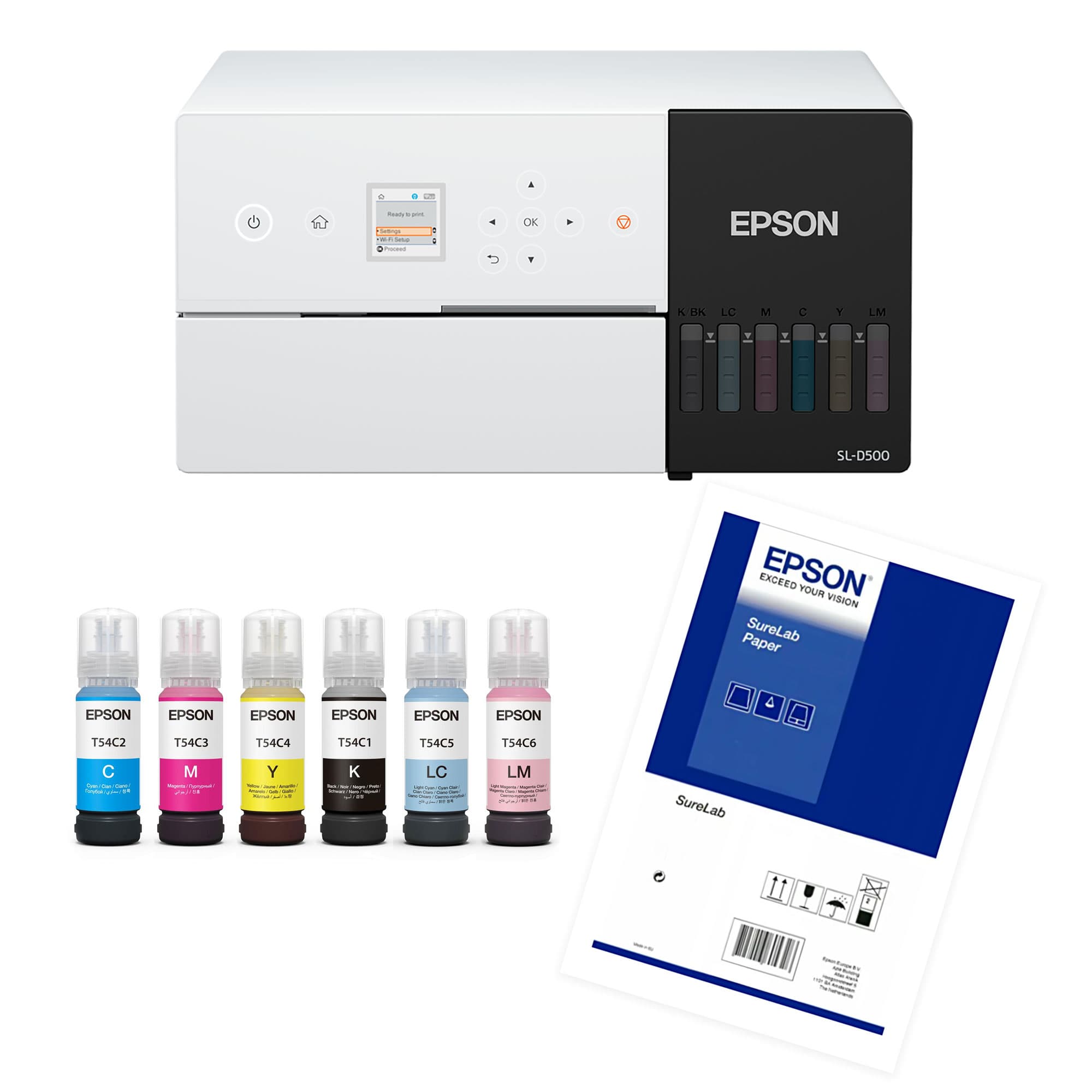 Štartovacia sada tlačiarne SureLab SL-D500 na produkciu fotografií, veľkosť obrázka 10 x 15 cm