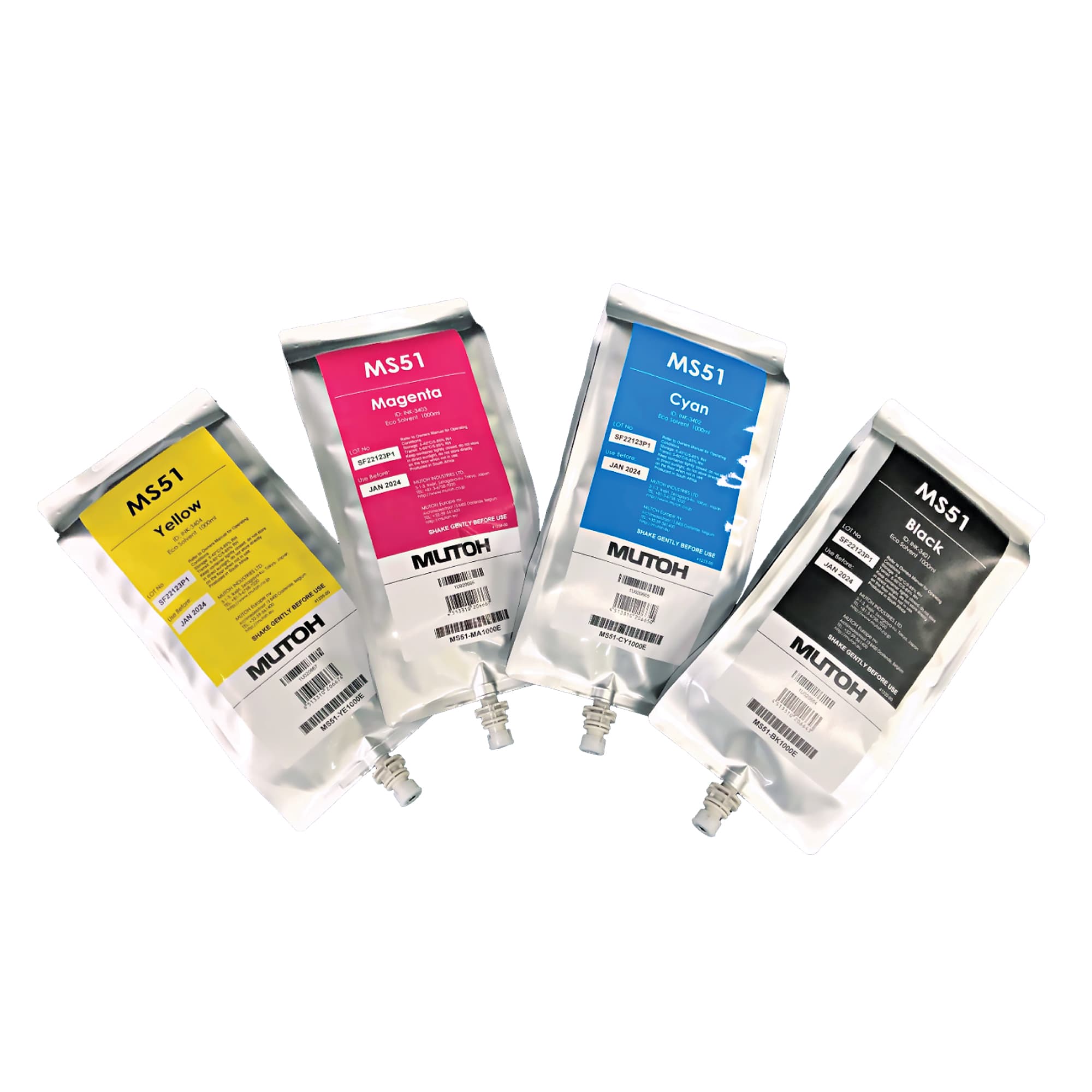 Atrament MS51 Eco Solvent pre XpertJet 1341 / 1641 / 1682, rôzne farby, balenie atramentu 1 000 ml