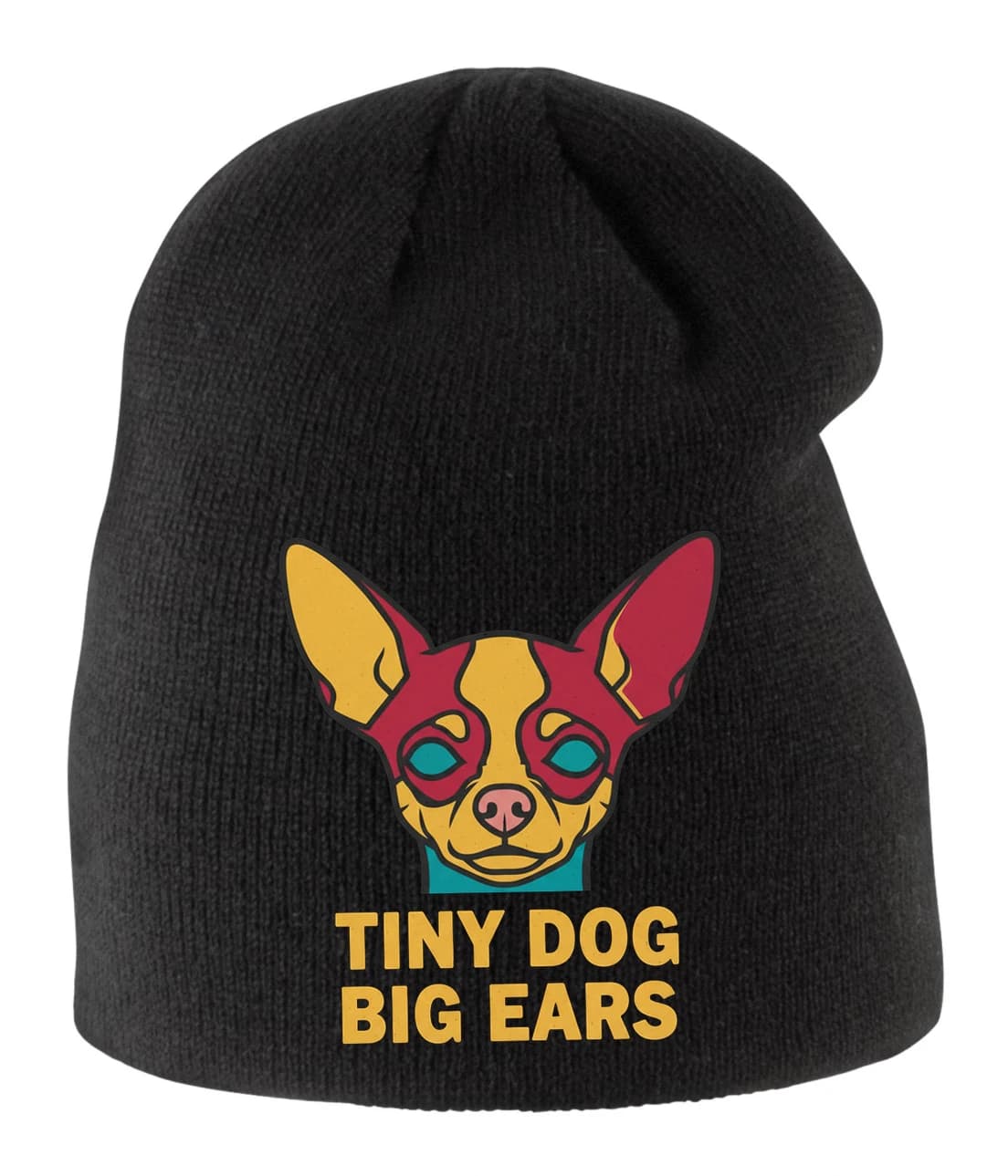 Detská zimná čiapka Chihuahua Malý psík s veľkými ušami Tiny Dog Big Ears