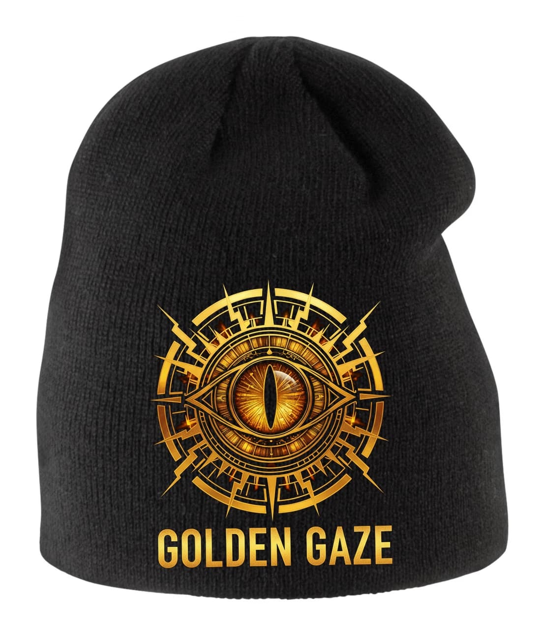 Detská zimná čiapka Žiarivé zlaté oko Golden Gaze Symbol moci a mystiky