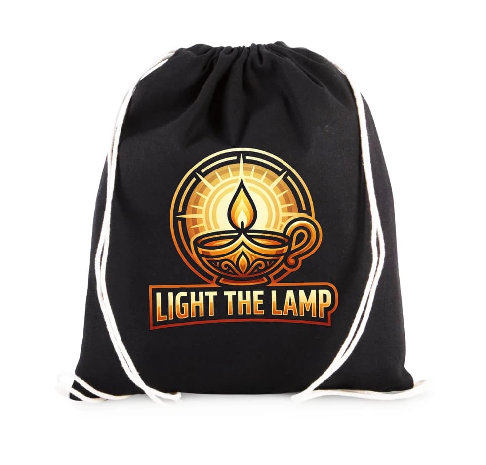 Vak na chrbát Posvätný plameň lampy Svetlo nádeje a sily