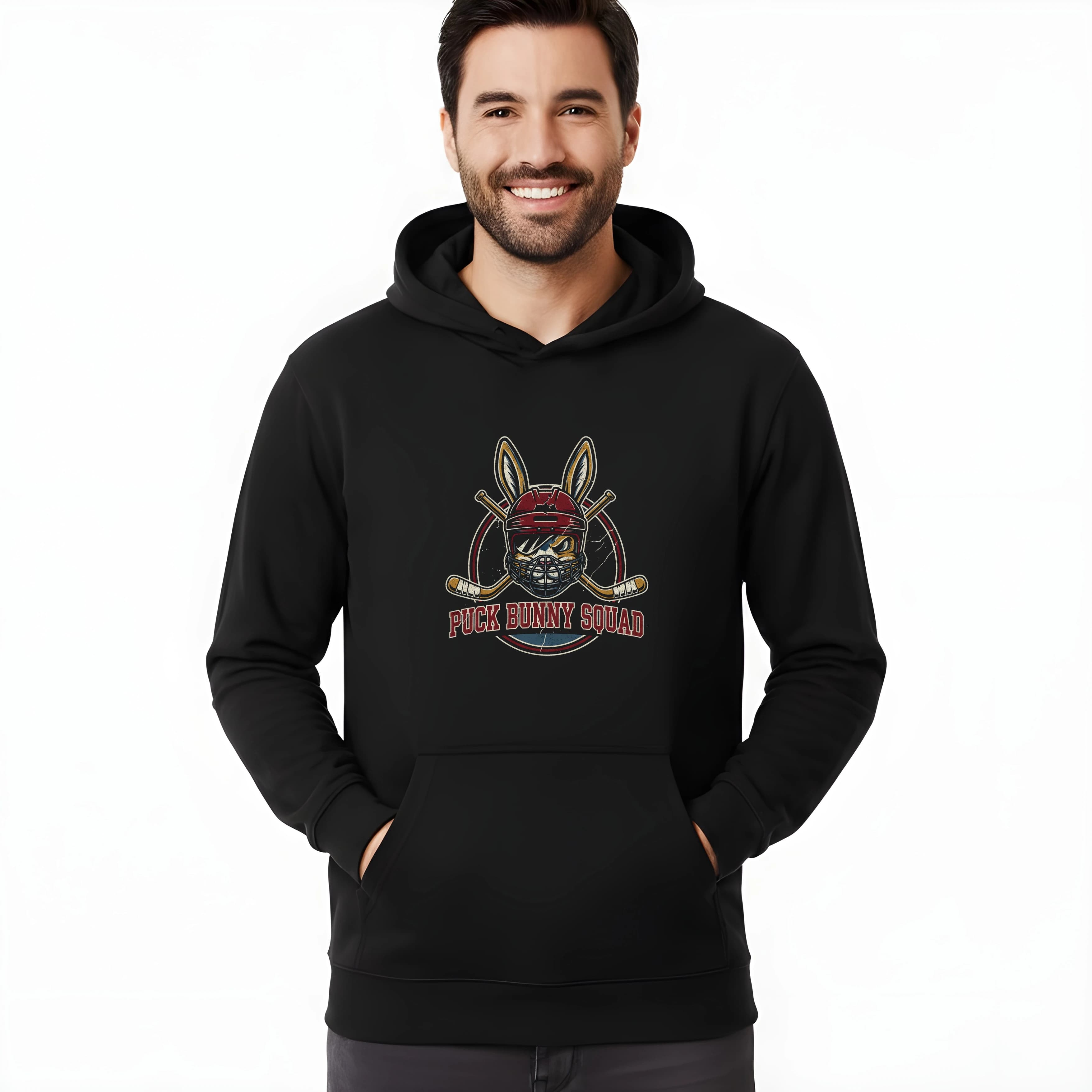 Mikina Divoká hokejová kráľovná Puck Bunny Squad
