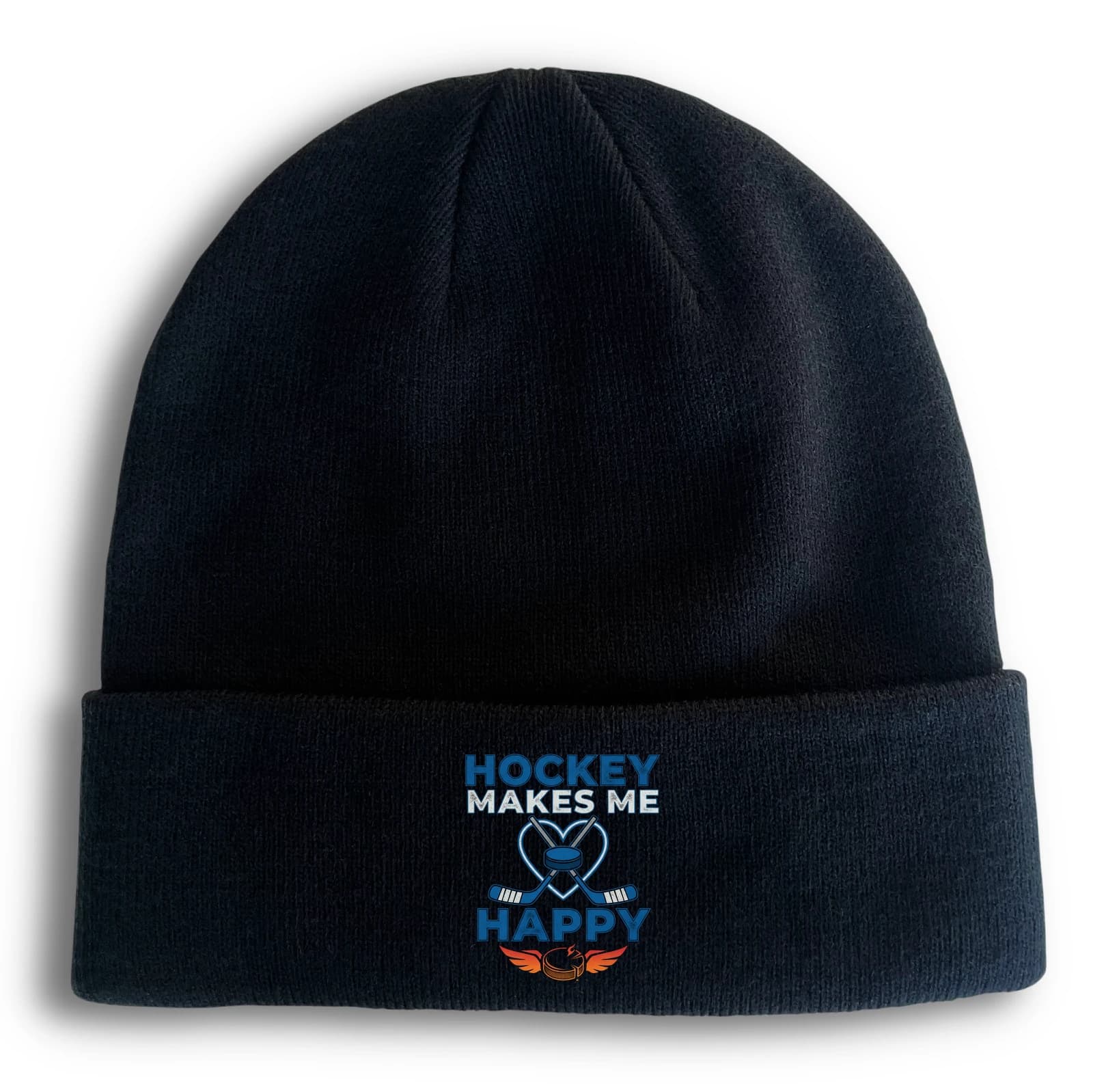 Zimná čiapka Hockey a hokej Srdce, puk, krídla a šťastie