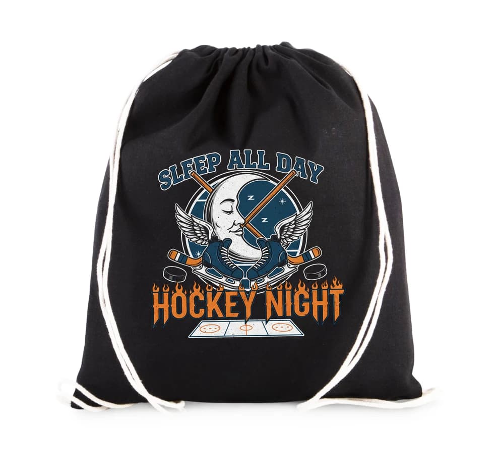 Vak na chrbát Spím celý deň Hockey Night vládne noci