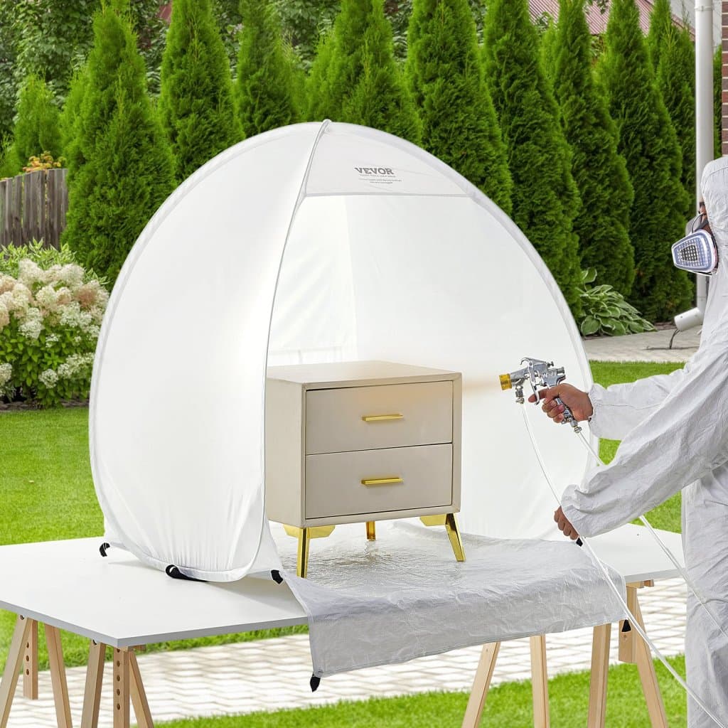 Prenosný stan na striekanie, búdka s vyskakovacím oknom 40x35x40 palcov