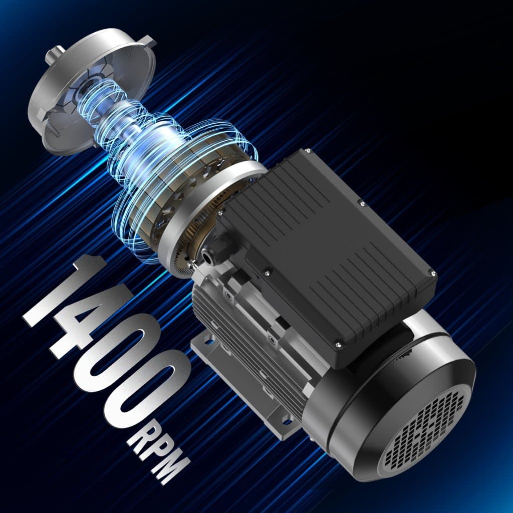 Elektromotor 1,5 kW 1400 ot./min. AC 220~240 V 9,85 A 1fázový 24mm hriadeľ s perem