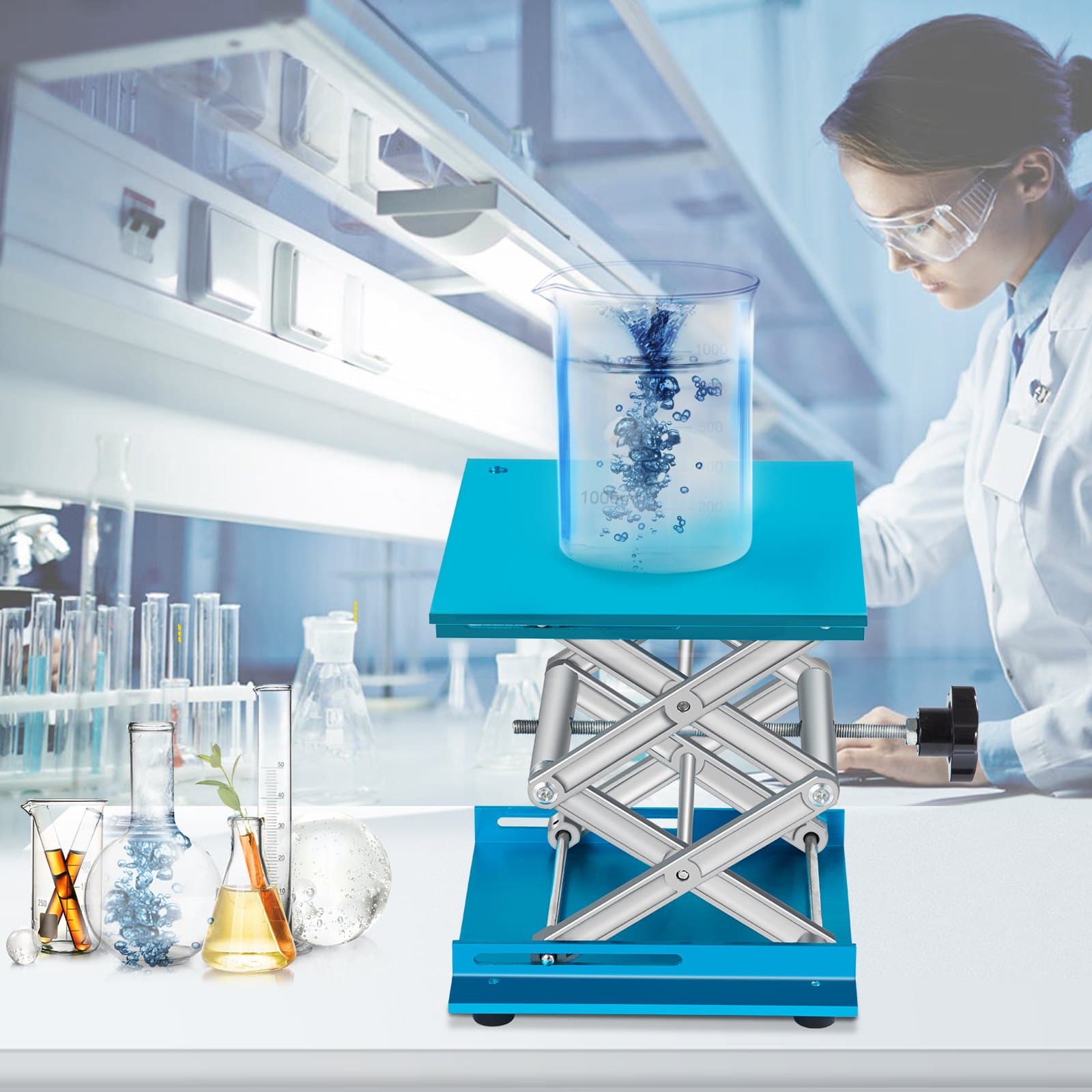 Laboratórny zdvihák, hliníkový laboratórny zdvihák 8" x 8", laboratórny zdvihák 88LBS/40KG