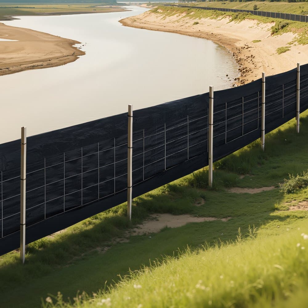 Rolky z tkaniny na plot proti bahnu, drôtený plot proti bahnu s podkladovou vrstvou 0,6 × 30,5 m, plot proti erózii na zadržiavanie sedimentov, dočasná odolná polypropylénová tkanina priemyselnej triedy pre stavebné staveniská