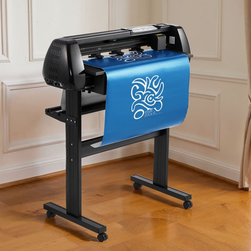 Rezačka na vinyl, maximálna šírka posuvu 720 mm, dvojité čepele, nastaviteľná sila a rýchlosť, LED displej, sada rezačky a tlačiarne na vinyl s listami nálepiek, transferová fólia, softvér Signmaster